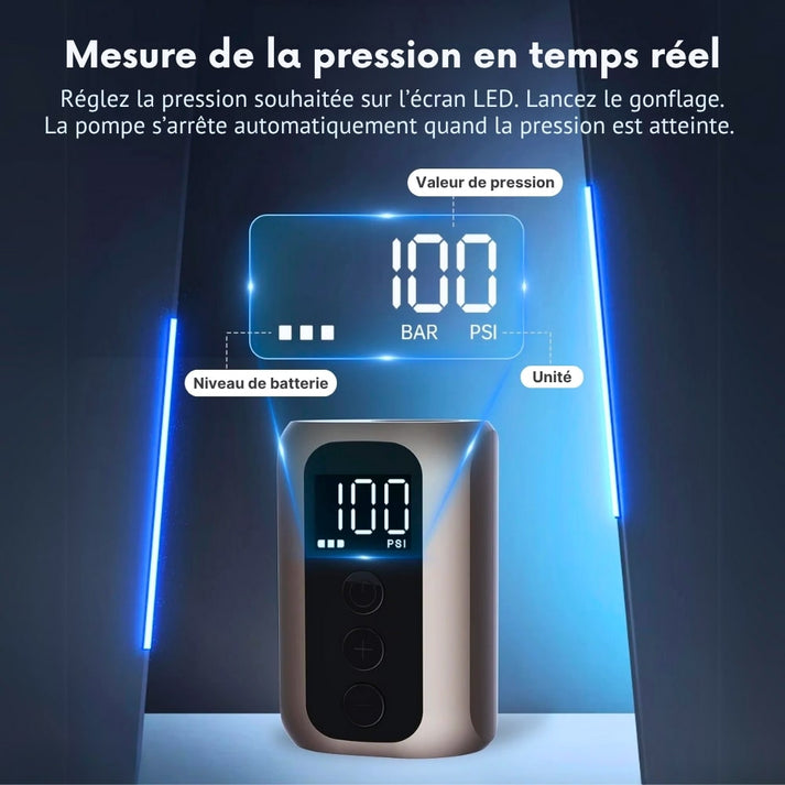 mini pompe electrique pour velo bscobber a5 mini 100psi manometre reglable
