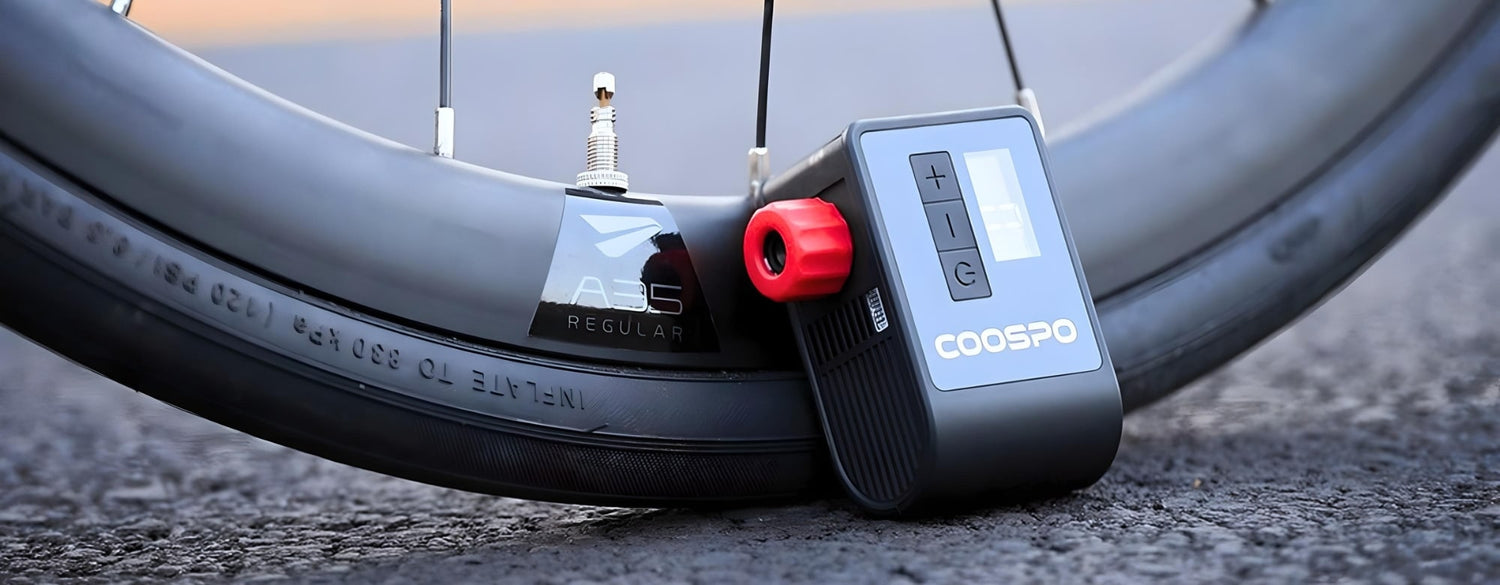 mini pompe electrique pour velo coospo ap b1 120psi banniere rectangle