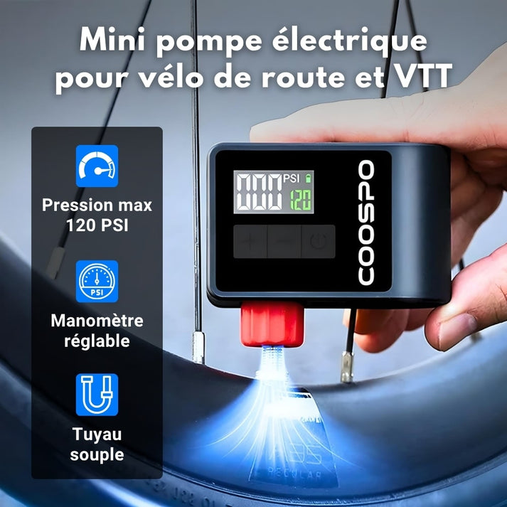 mini pompe electrique pour velo coospo ap b1 120psi specifications